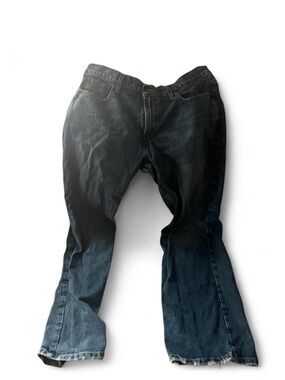 Men's Vintage Old Navy Dark Wash Blue Low Rise Bootcut Jeans Sz 36/30